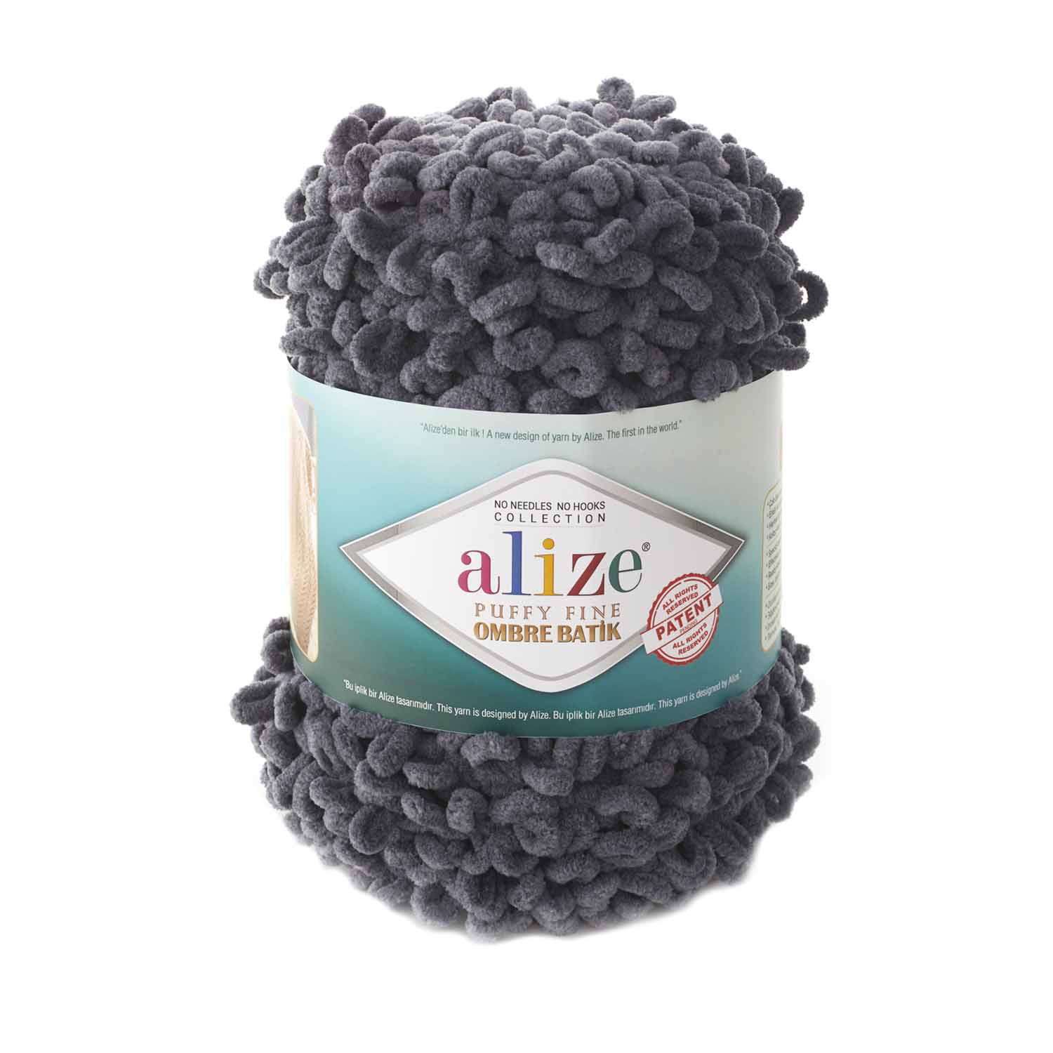 Alize Puffy fine ombre 7259 šedá