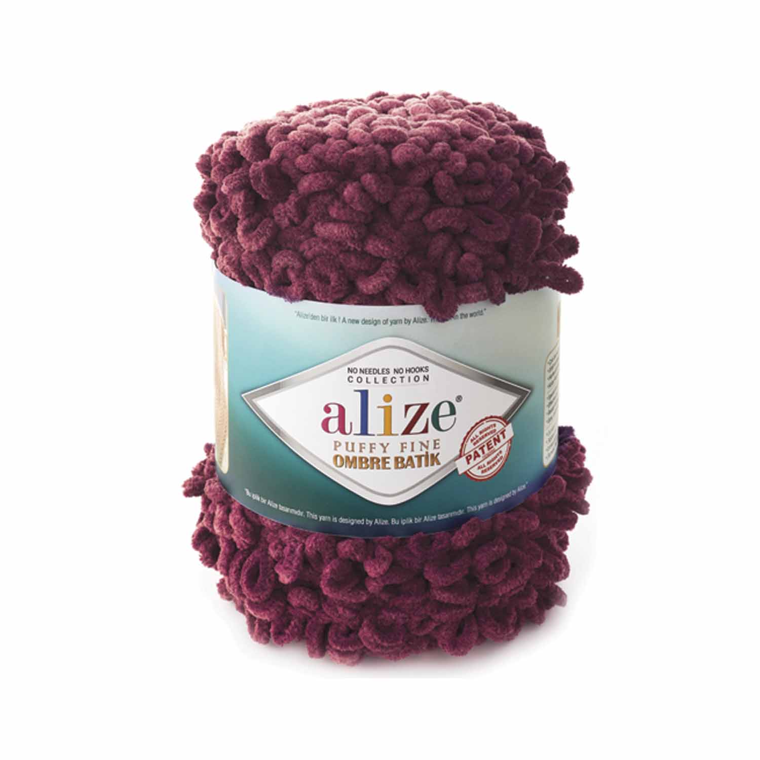 Alize Puffy fine ombre 7276 vínová