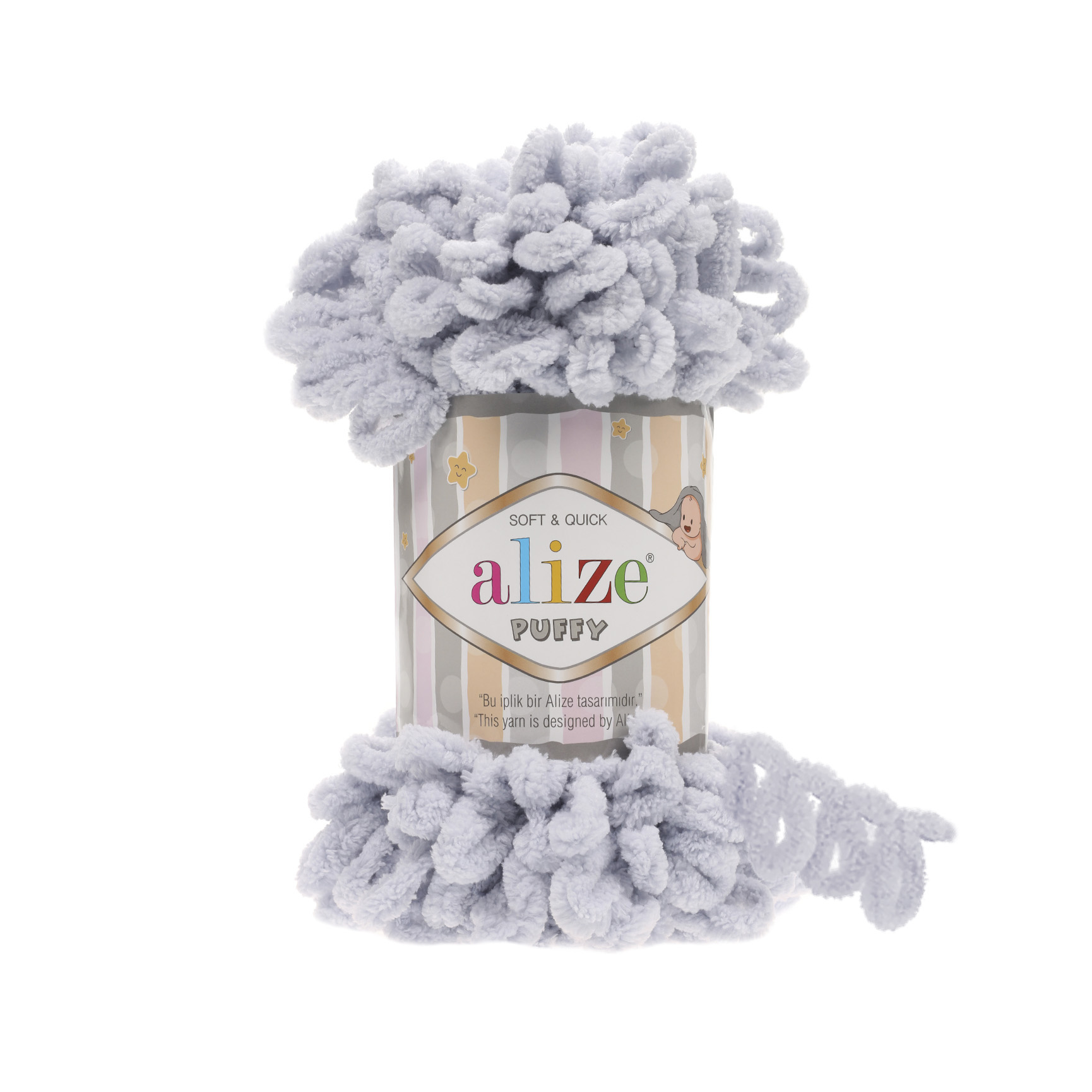 Alize Puffy 416 šedá