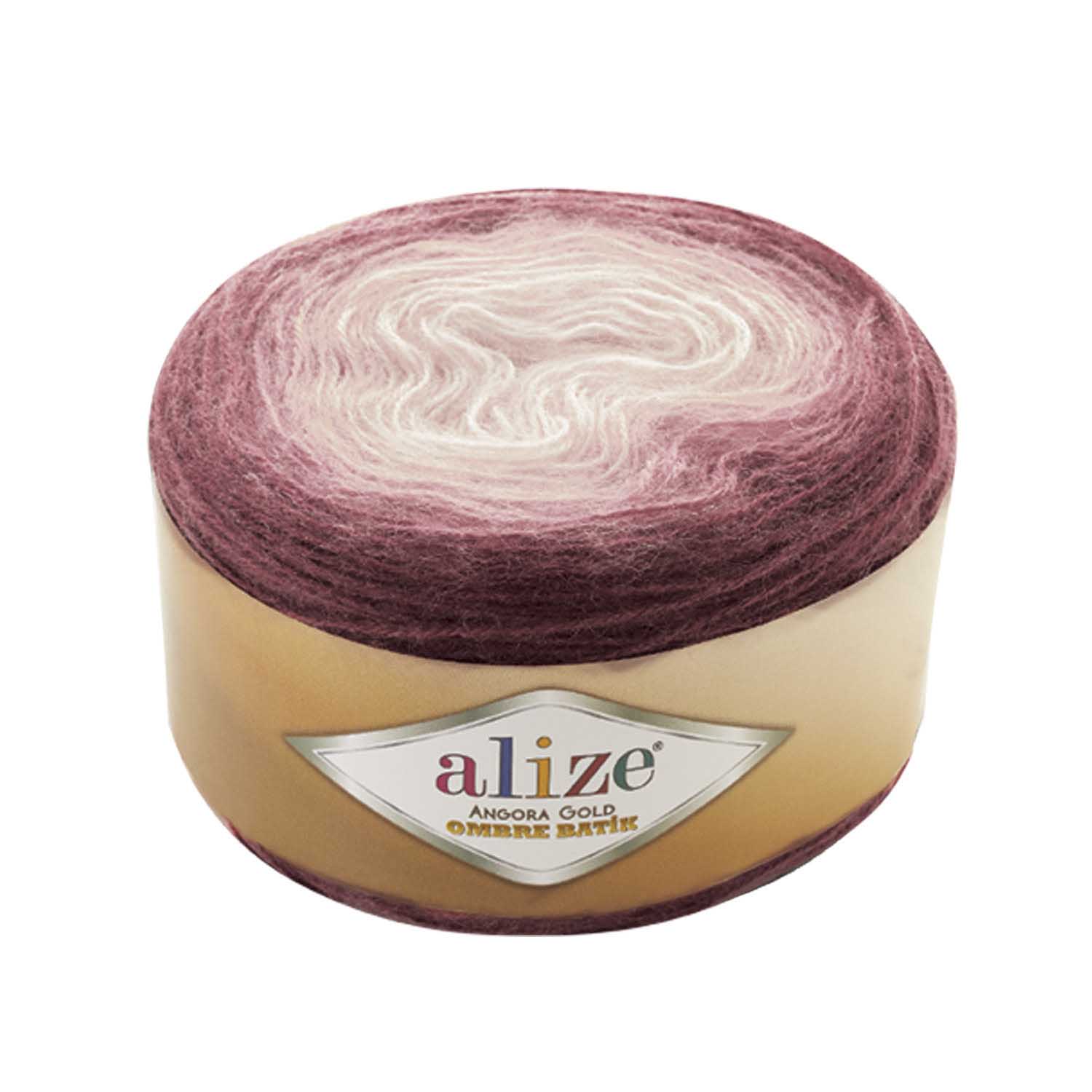 Alize Angora gold ombre batik 7295 starofialová