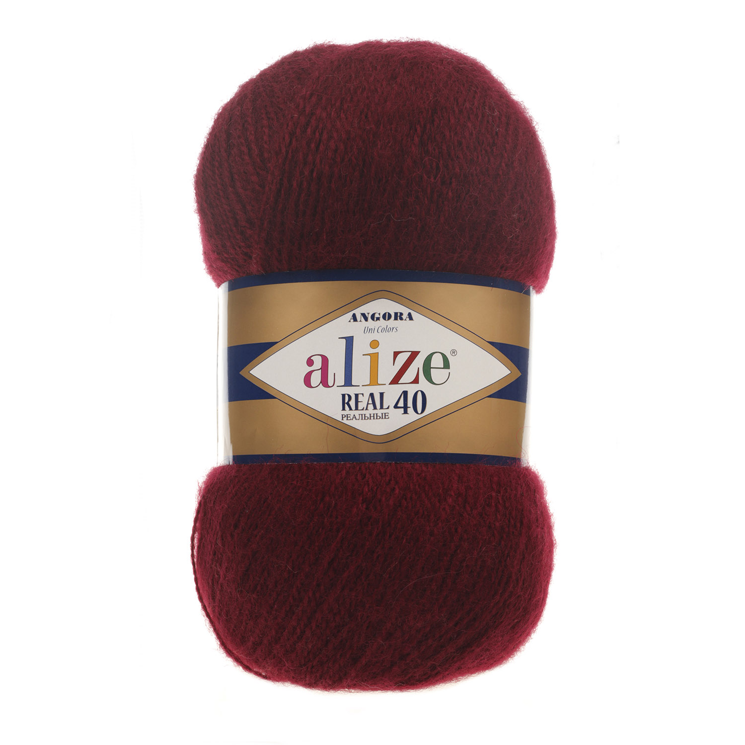 Alize Angora real 40 - 57 vínová
