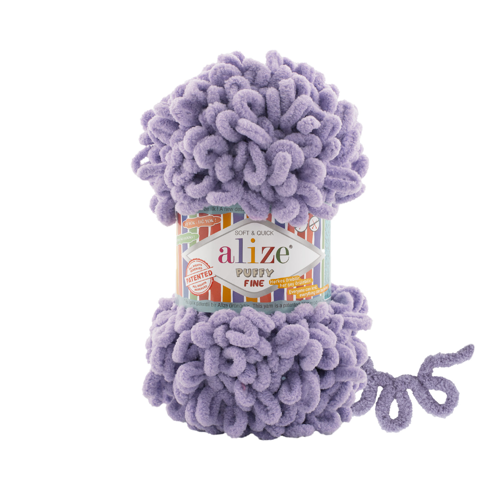 Alize Puffy FINE 166 světle fialová
