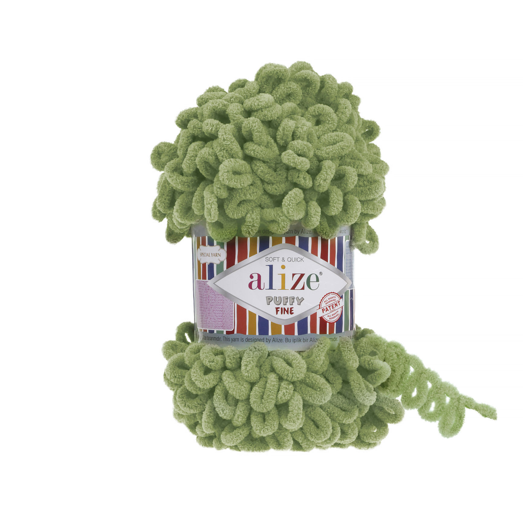 Alize Puffy FINE 485 zelená