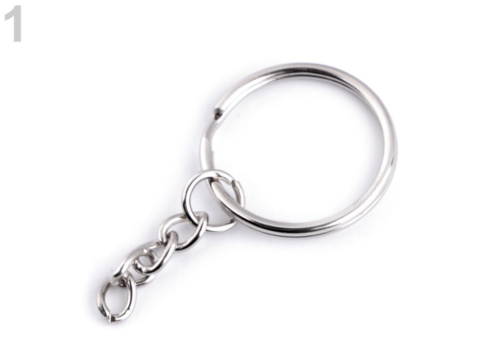 Kroužek na klíče NIKL 25mm