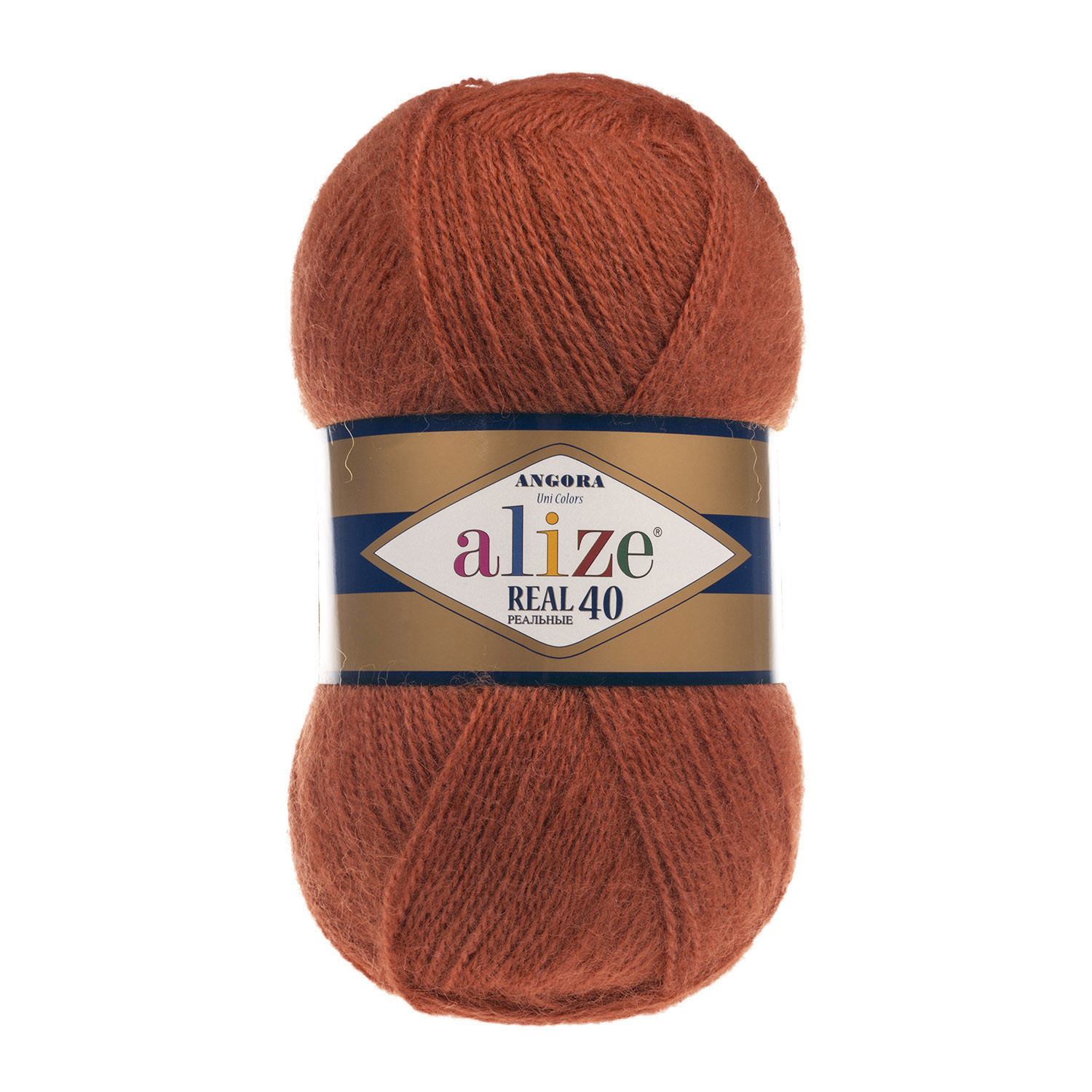 Alize Angora real 40 - 36 rezavá