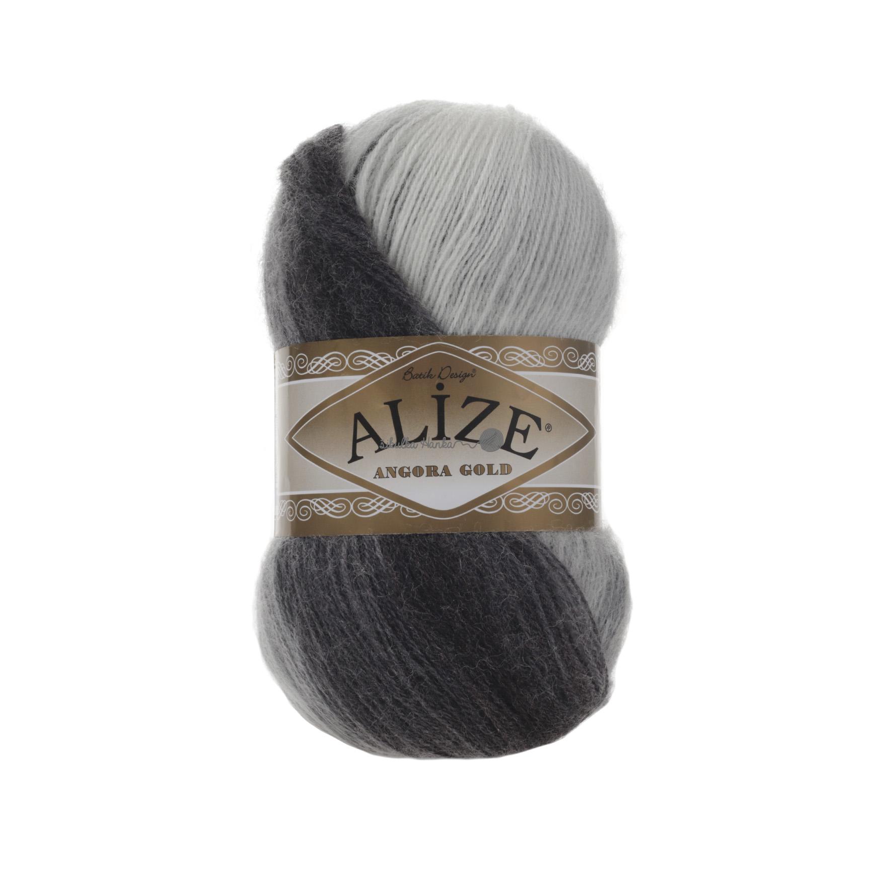 Alize Angora gold batik 1900 černo-světlá