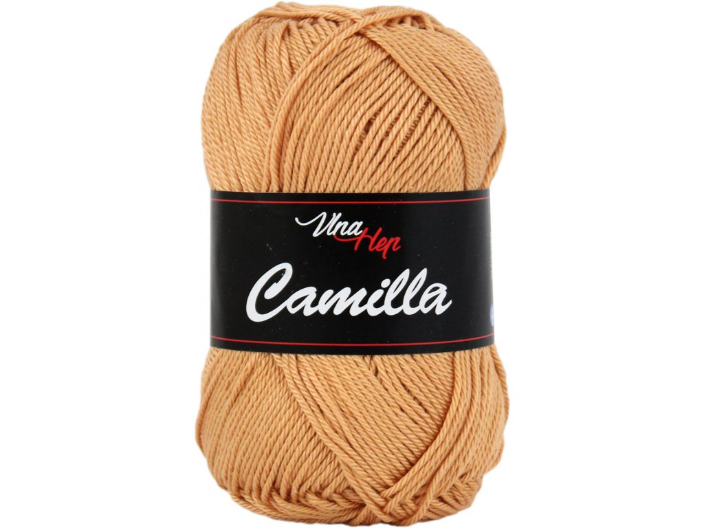 Vlna-hep Příze Camilla 8209 hnědo-rezavá