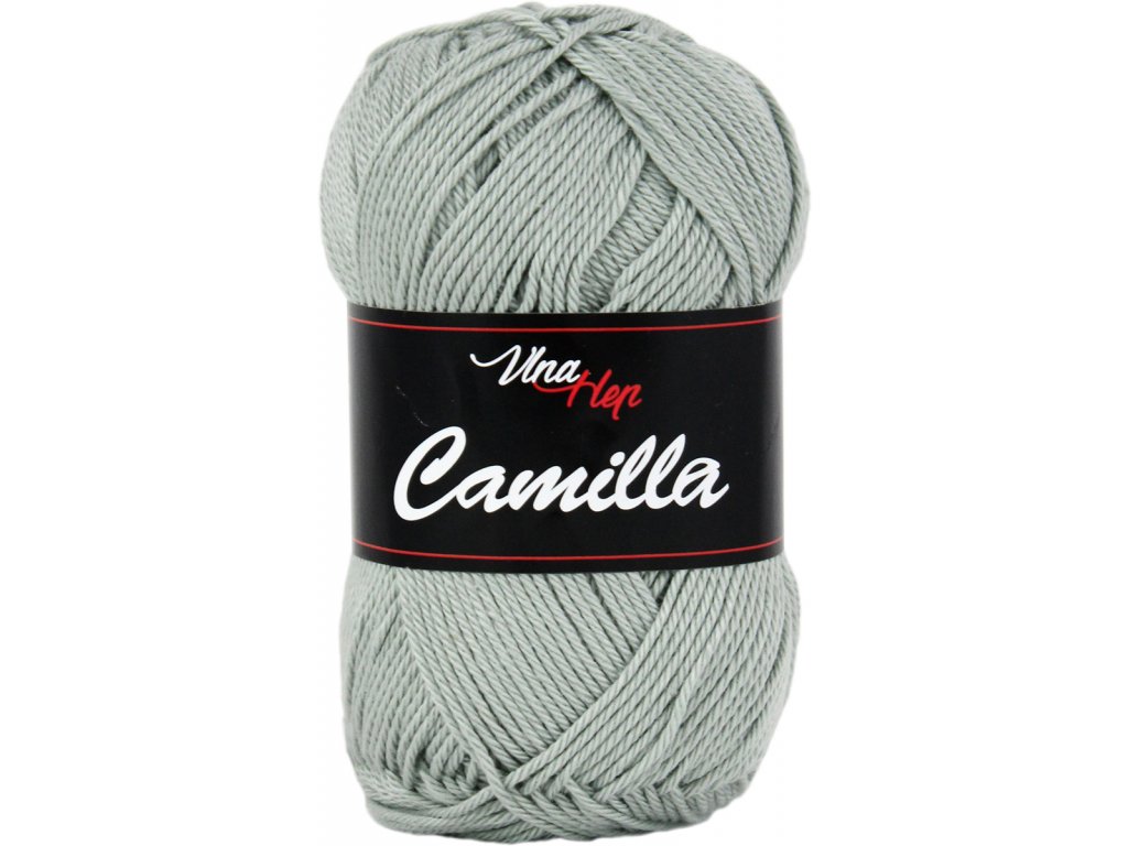 Vlna-hep Příze Camilla 8237 šedo-zelená