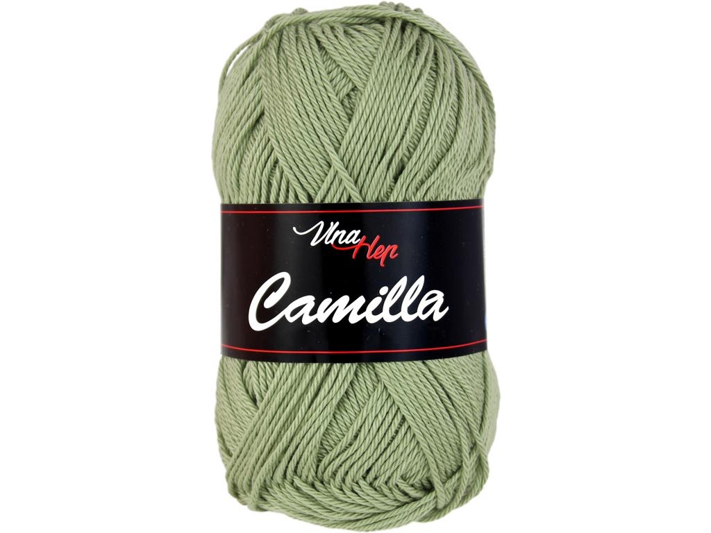 Vlna-hep Příze Camilla 8166 zelenošedá