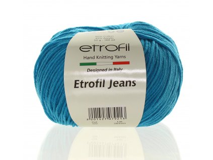 Jeans Etrofil 022 tmavě tyrkysová