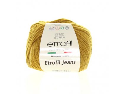 Jeans Etrofil 047 tmavá hořčicová