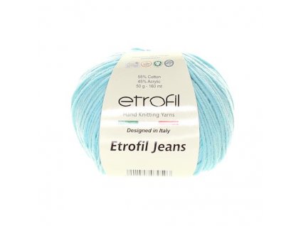 Jeans Etrofil 052 světlá tyrkysová