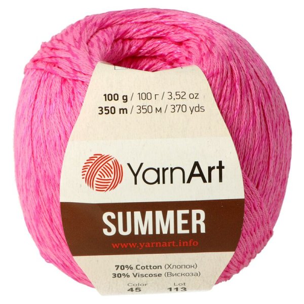 YarnArt YARN ART Summer 45 růžová