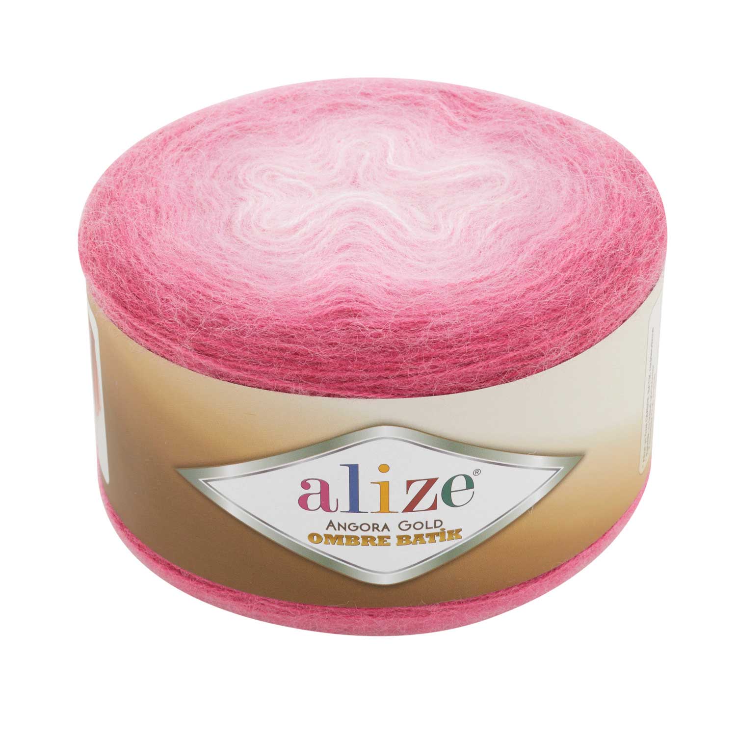 Alize Angora gold ombre batik 7357 růžová
