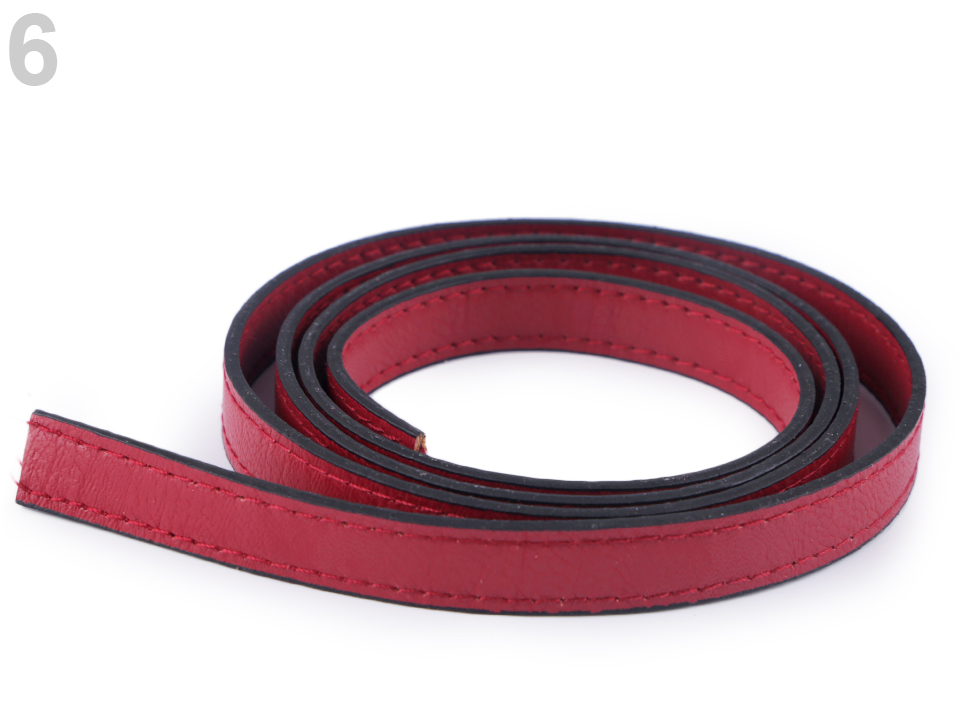 Ucha na tašku prošitá červená