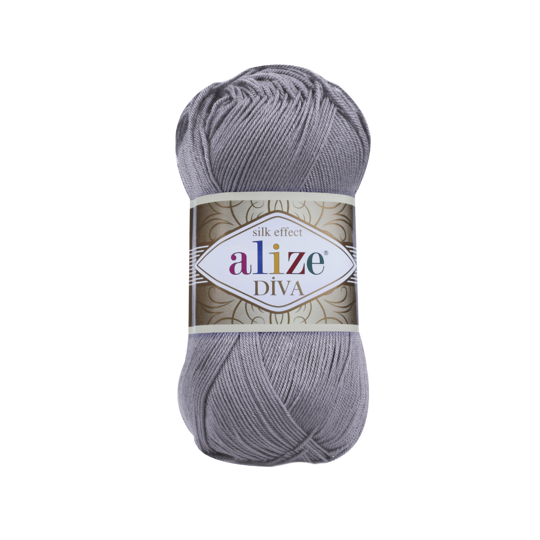 Příze Alize Diva 348 kouřově šedá