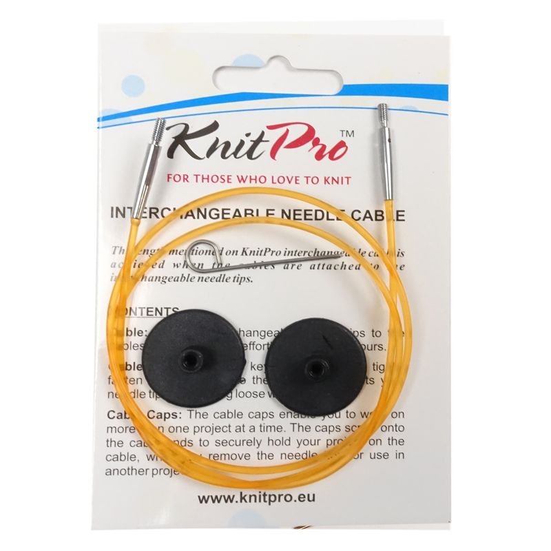 Výměnné lanko KnitPro 80cm oranžová