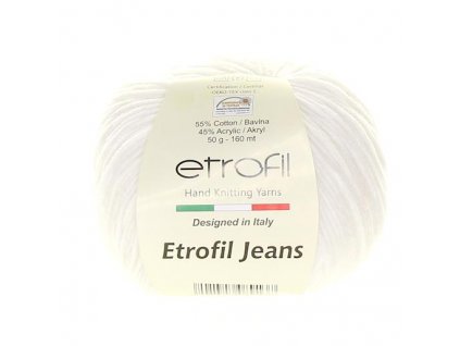 Jeans Etrofil 071 sněhově bílá