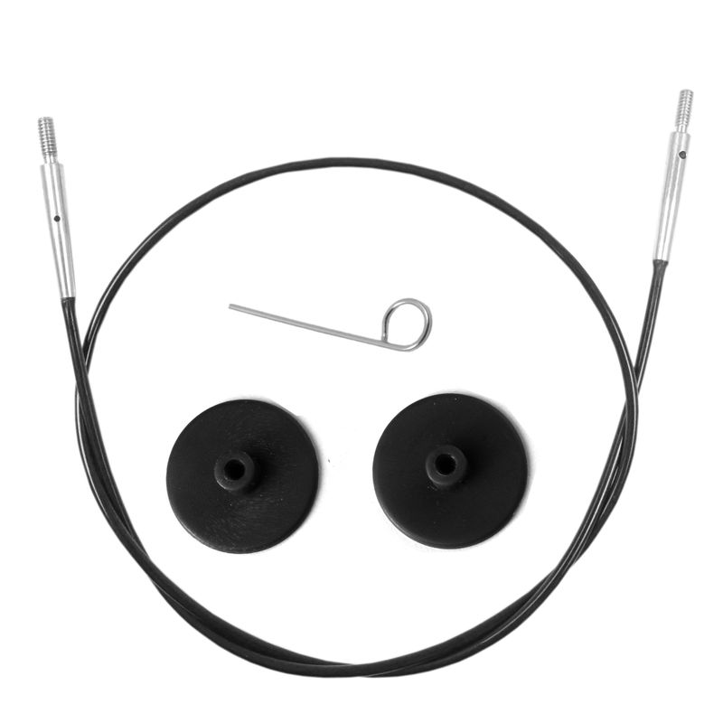 Výměnné lanko KnitPro 60 cm černá