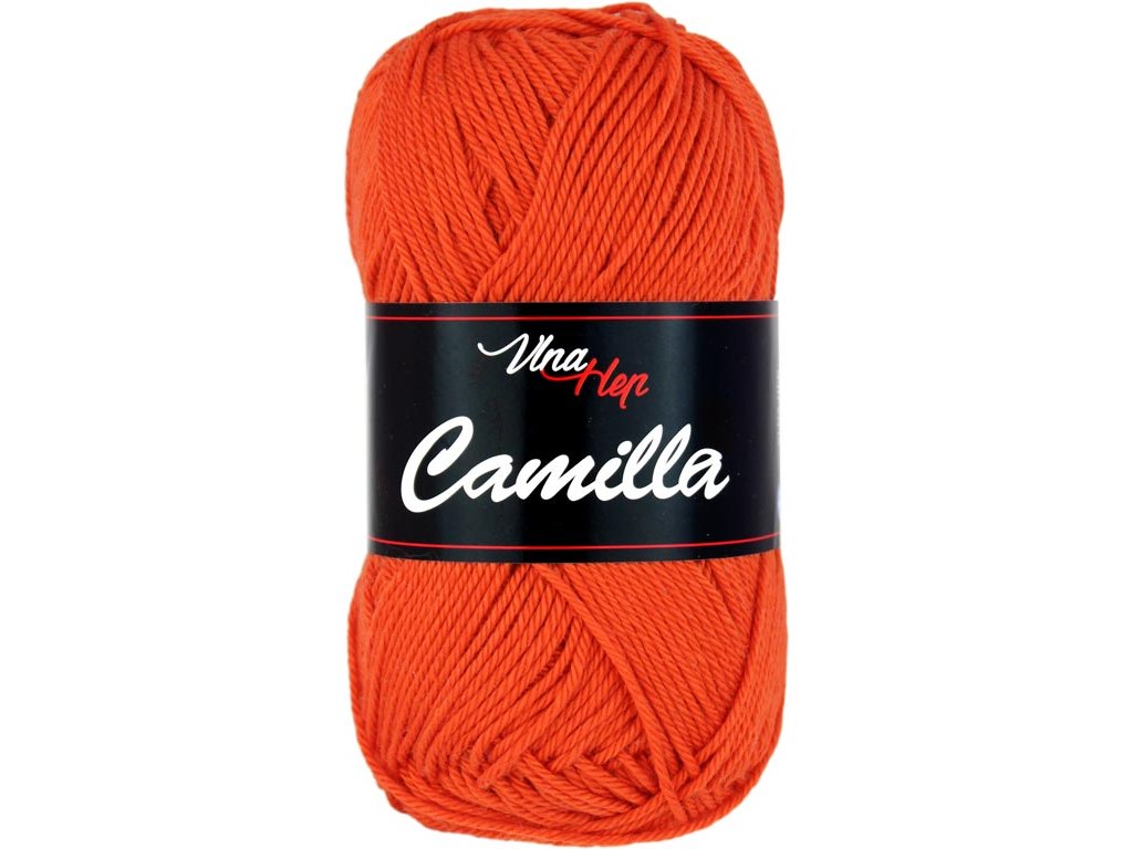 Vlna-hep Příze Camilla 8198 tmavě oranžová