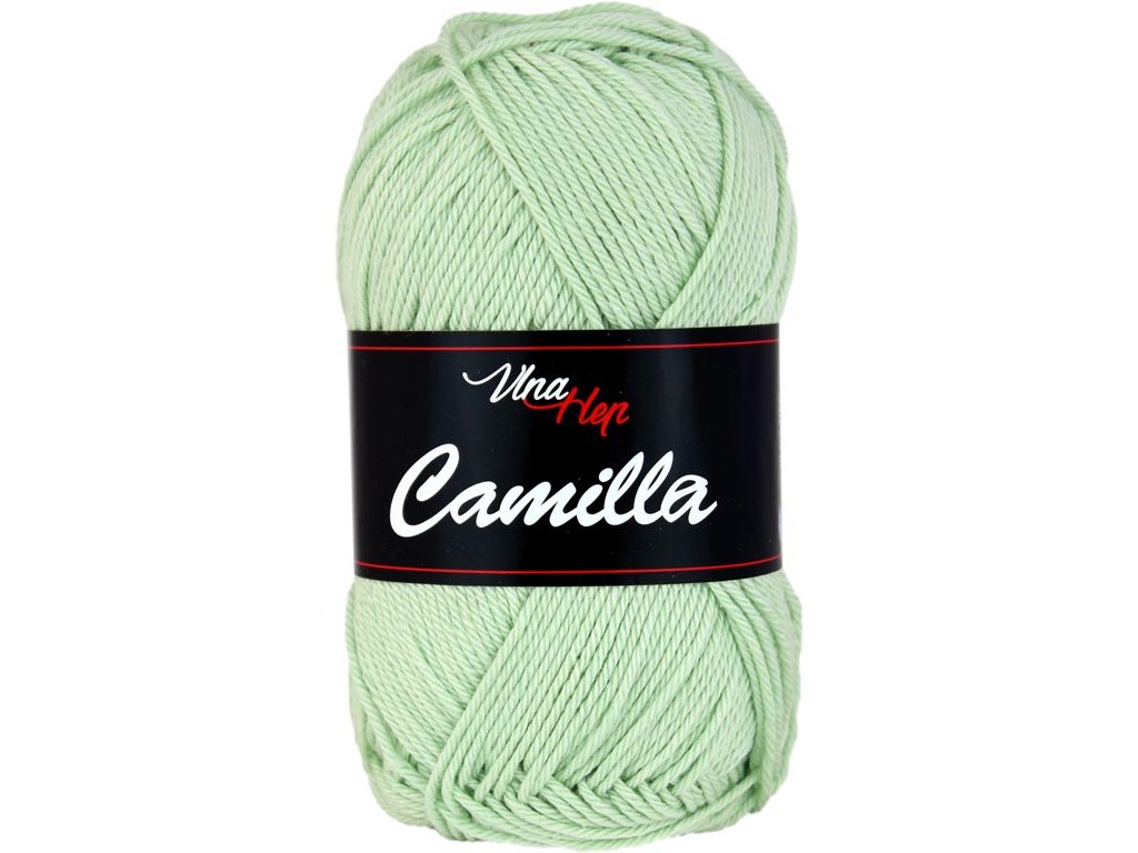 Vlna-hep Příze Camilla 8165 sv. zeleno-šedá