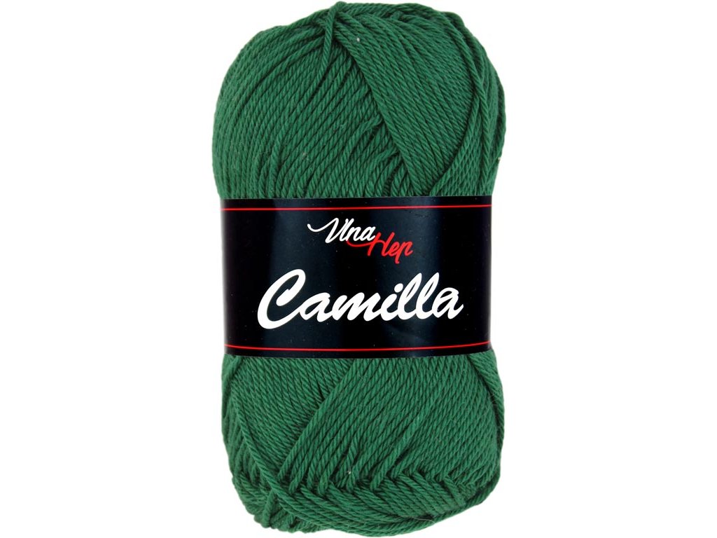 Vlna-hep Příze Camilla 8157 lesní zelená