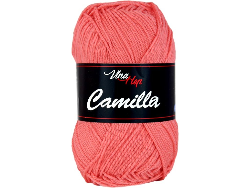 Vlna-hep Příze Camilla 8017 tmavší lososová
