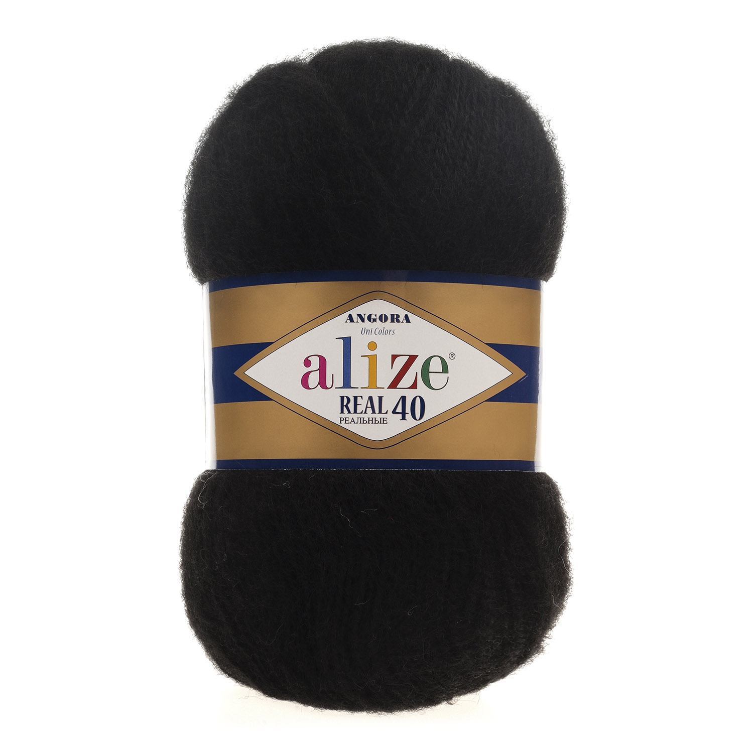 Alize Angora real 40 - 60 černá