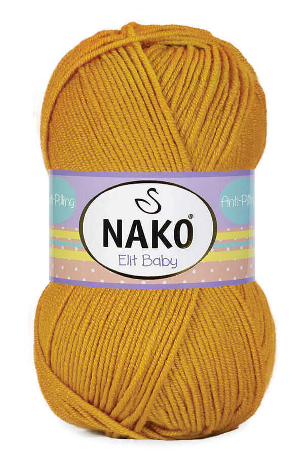 Nako Příze Elit baby 1636 hořčicová