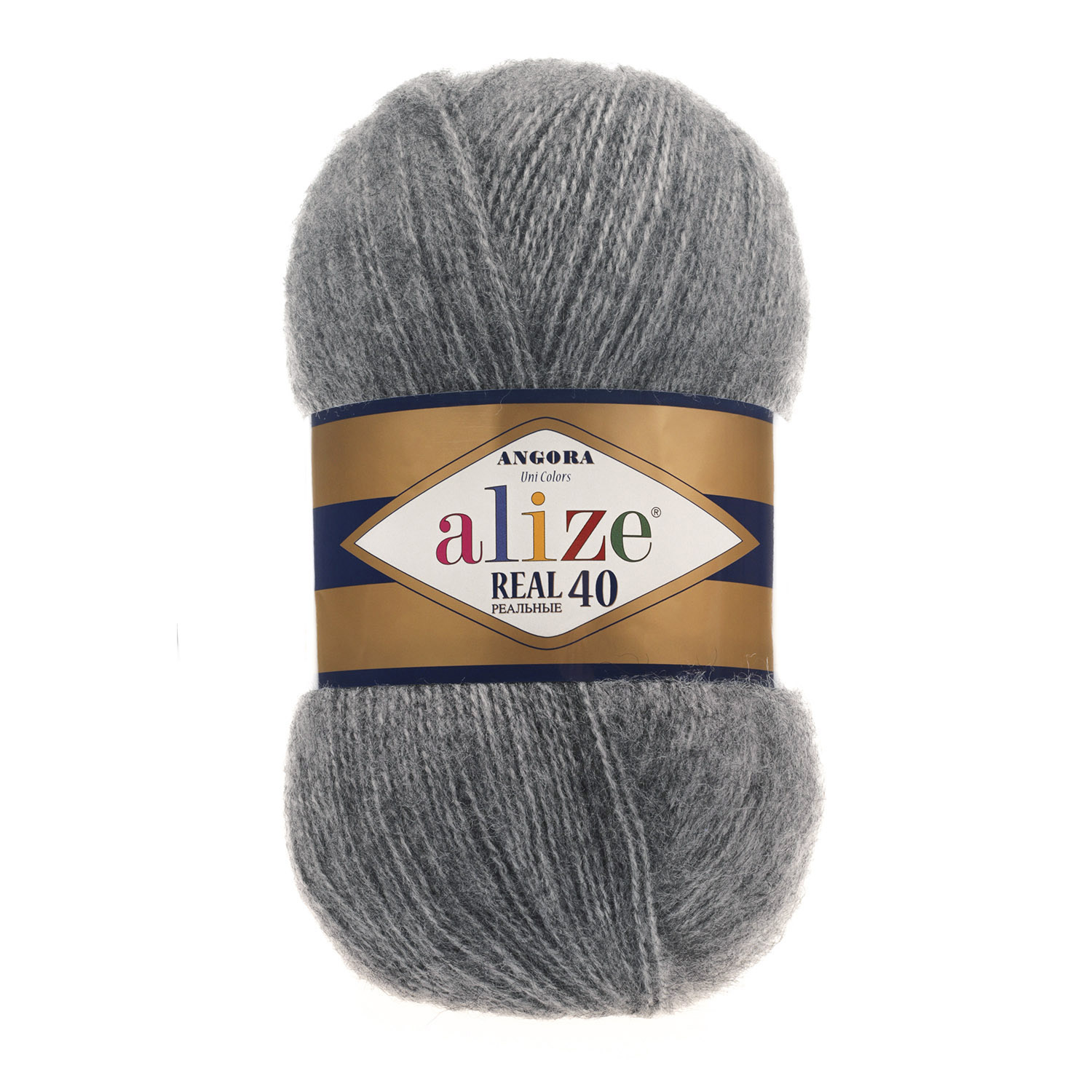 Alize Angora real 40 - 182 tmavě šedá melange