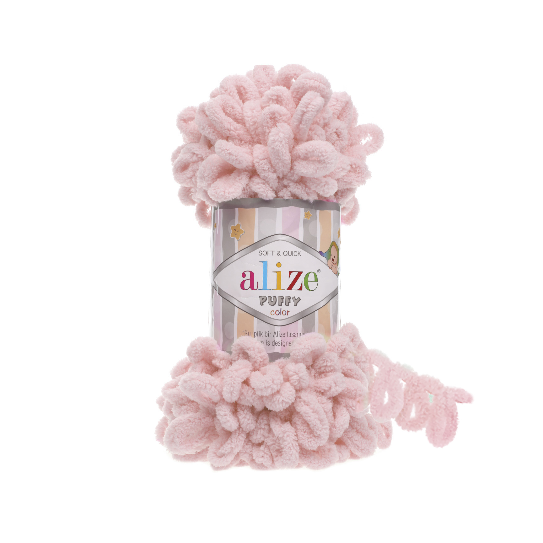 Alize Puffy 161 světlá starorůžová