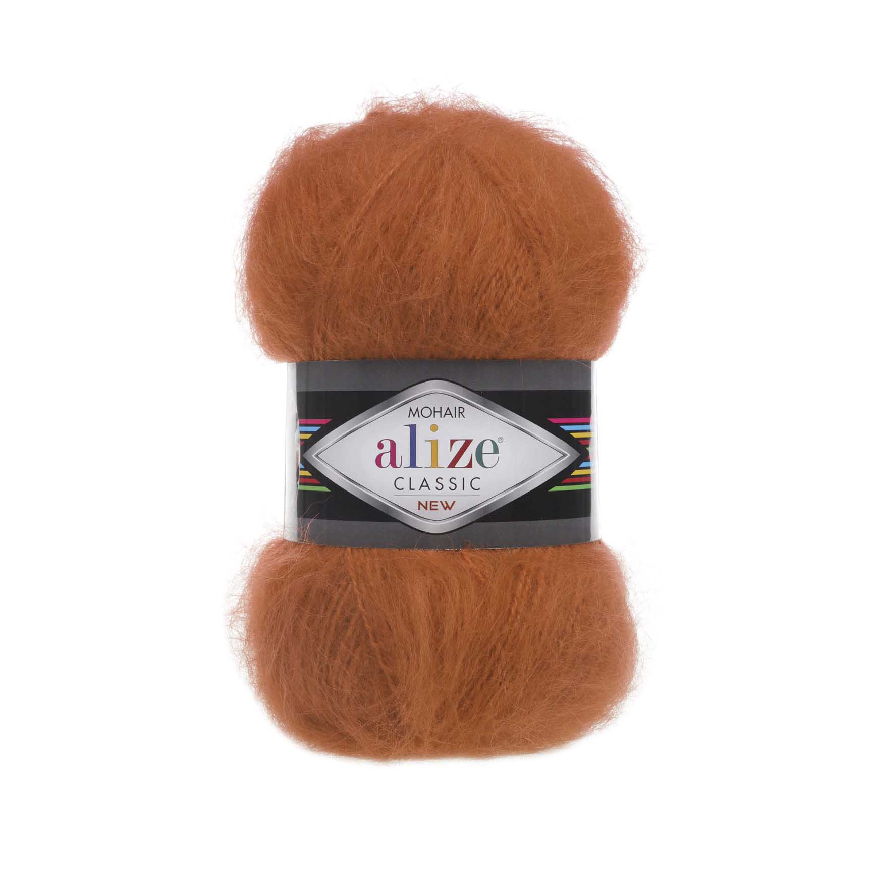 Alize Mohair classic 36 rezavá