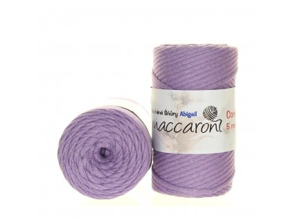 Maccaroni Šňůry Abigail 5mm - 404S levandulová