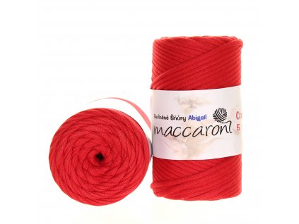 Maccaroni Šňůry Abigail 5mm - 501 červená