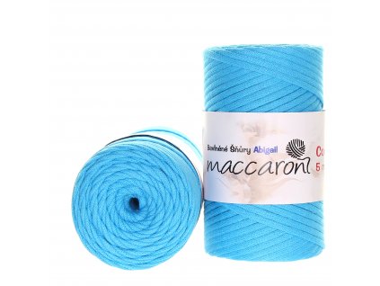 Maccaroni Šňůry Abigail 5mm - 606 tyrkysová