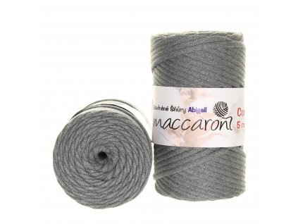 Maccaroni Šňůry Abigail 5mm - 102 šedá