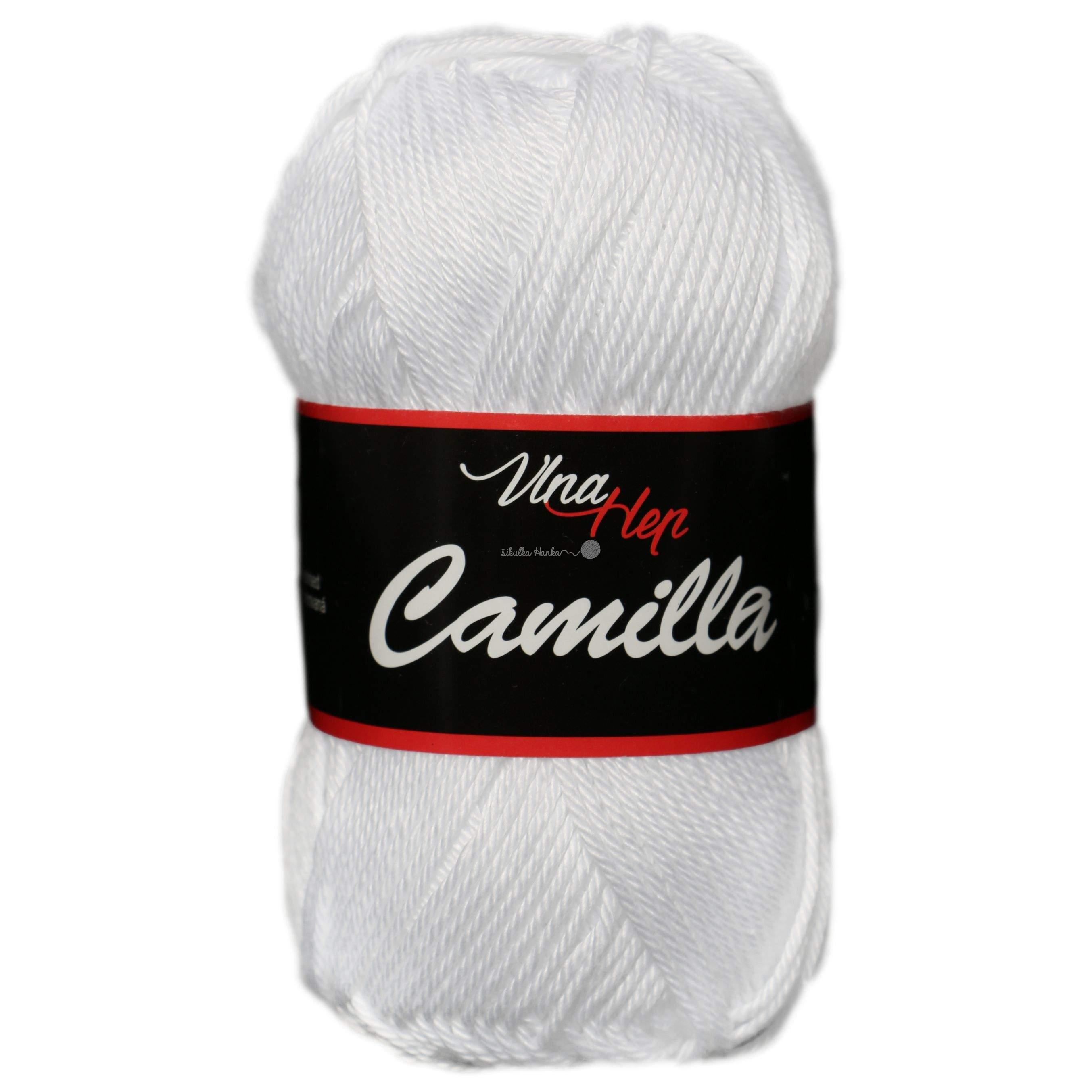 Vlna-hep Příze Camilla 8002 bílá