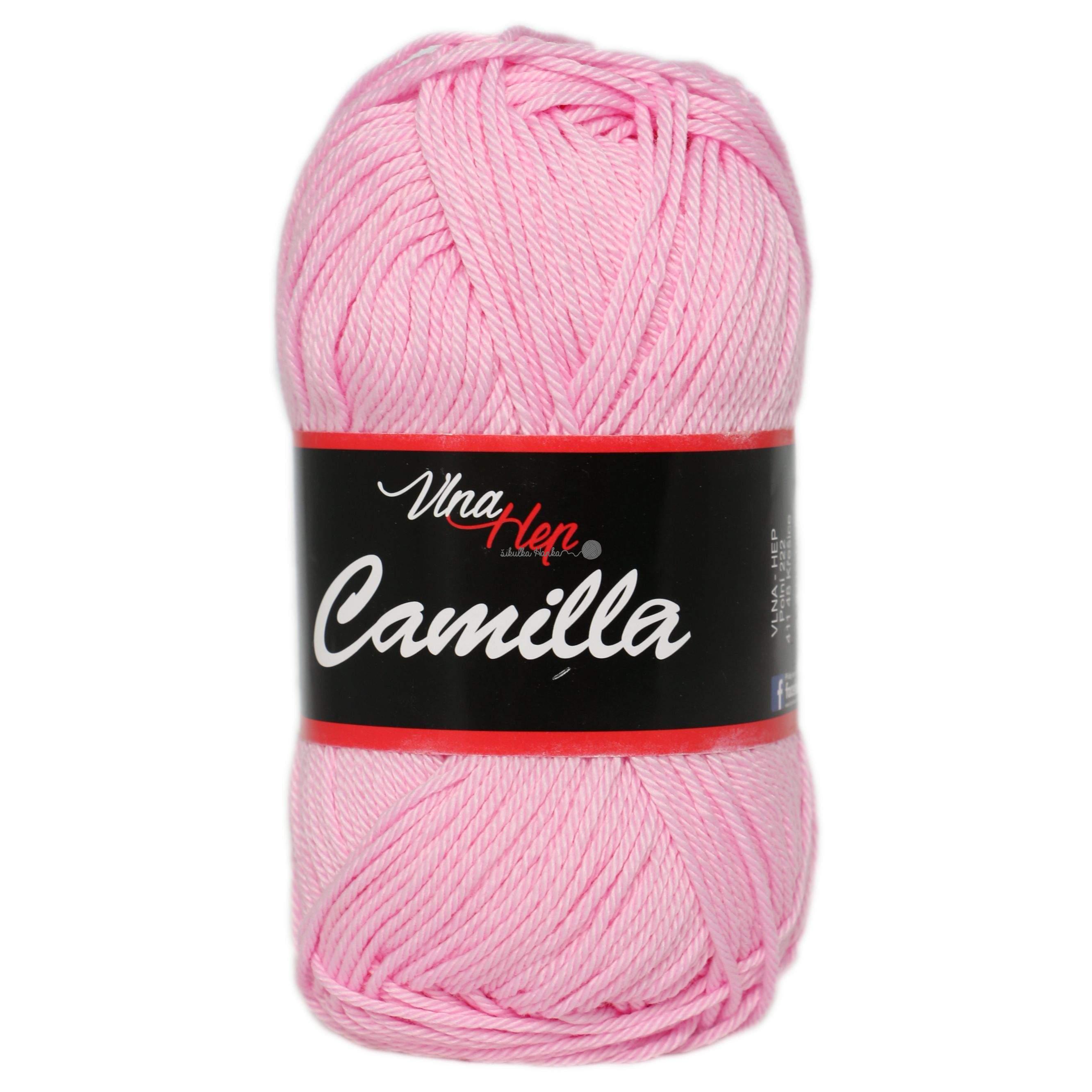 Vlna-hep Příze Camilla 8038 sv. růžová