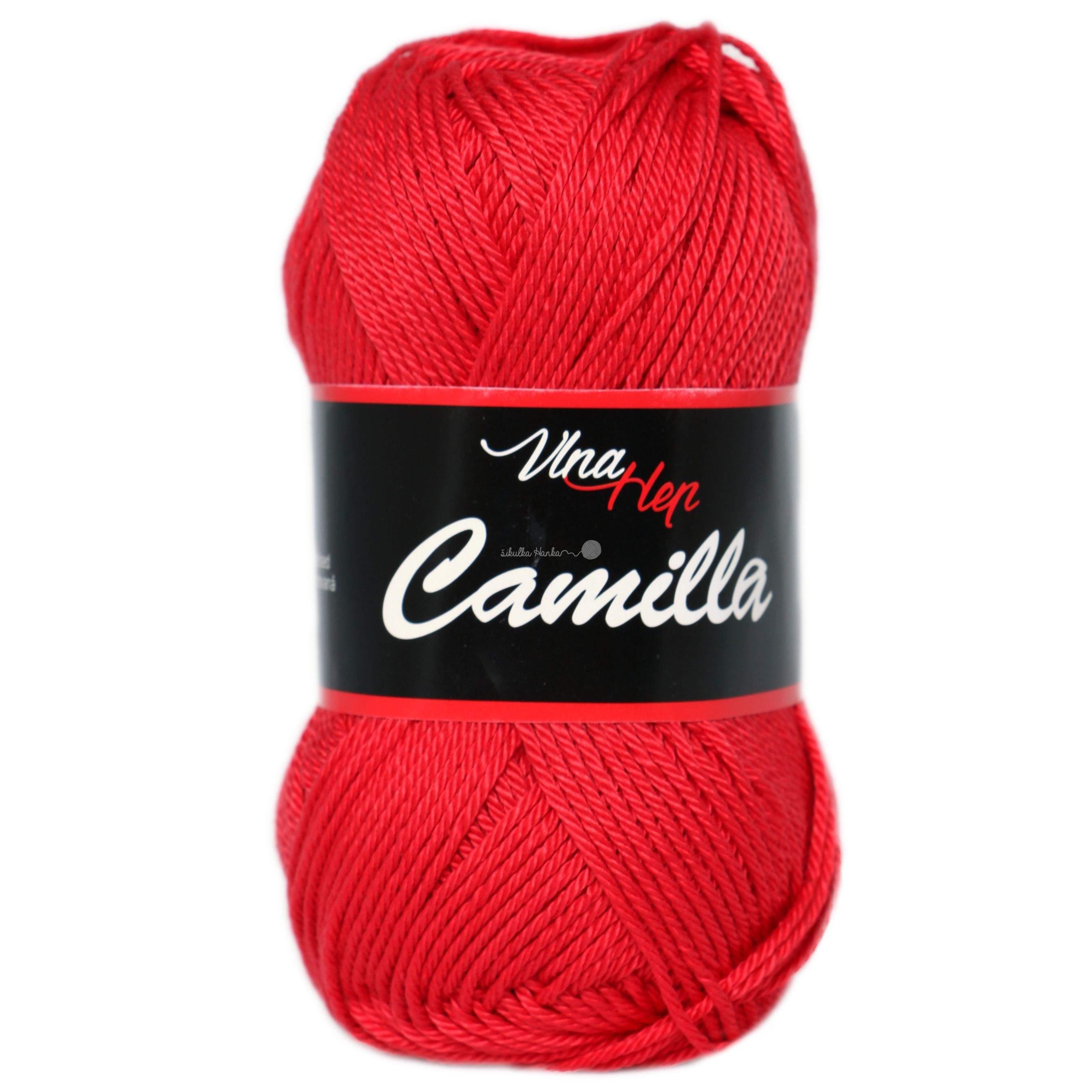 Vlna-hep Příze Camilla 8008 červená