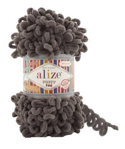 Alize Puffy FINE 305 tmavá kávová