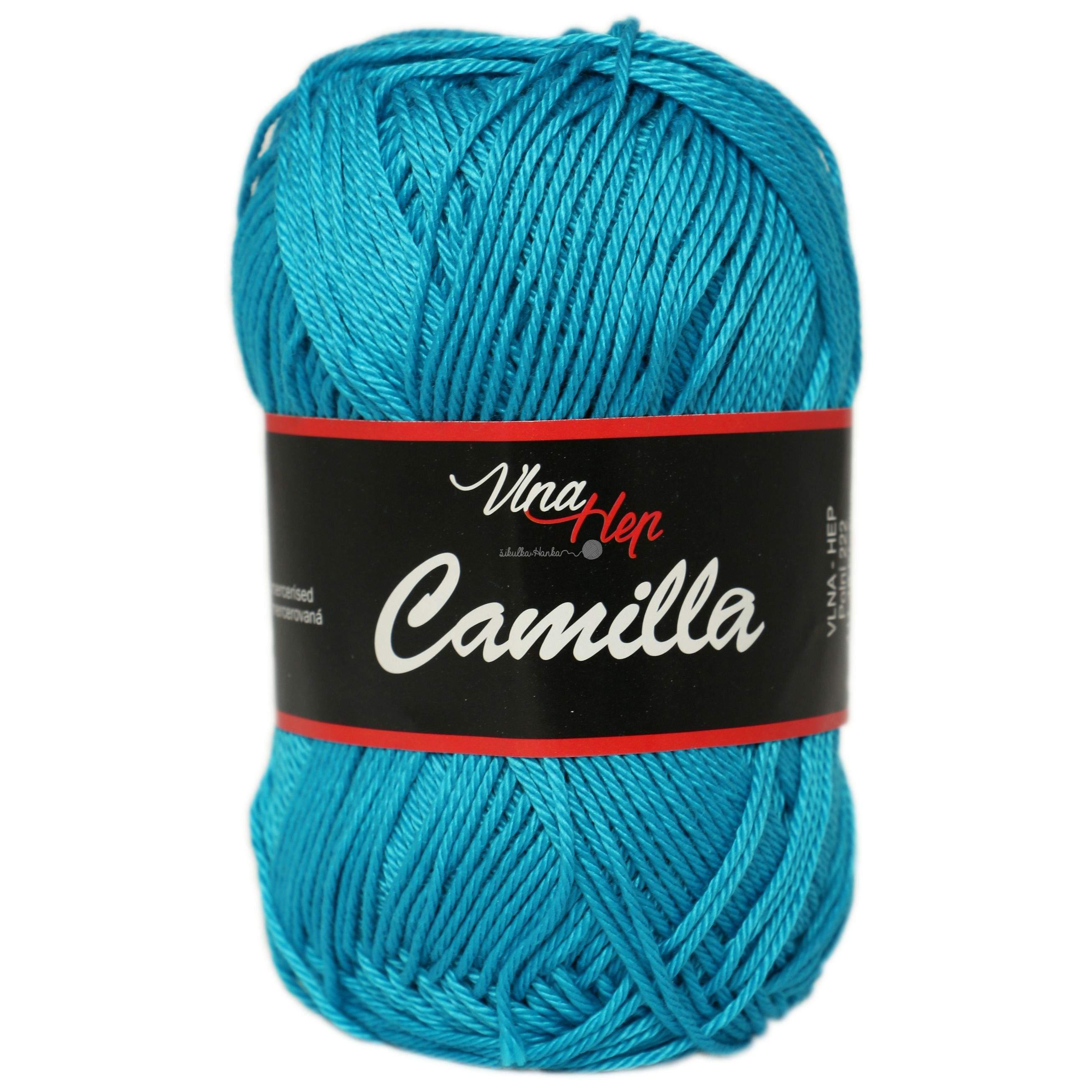 Vlna-hep Příze Camilla 8125 tm. tyrkysová