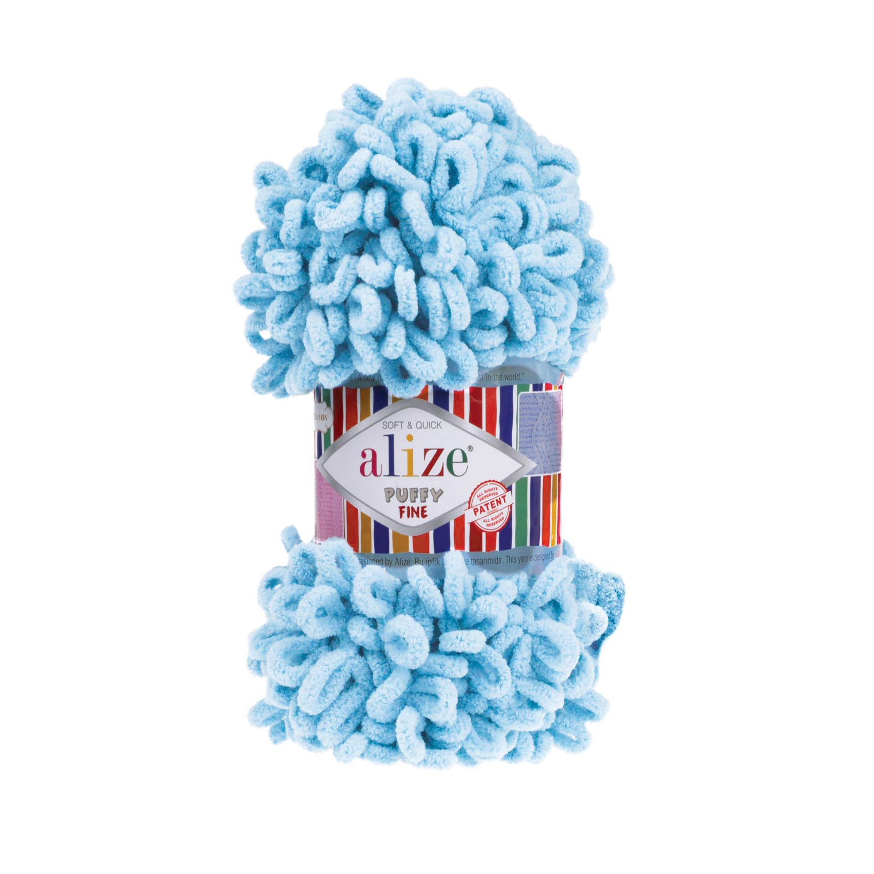 Alize Příze Puffy FINE 287 tyrkysová