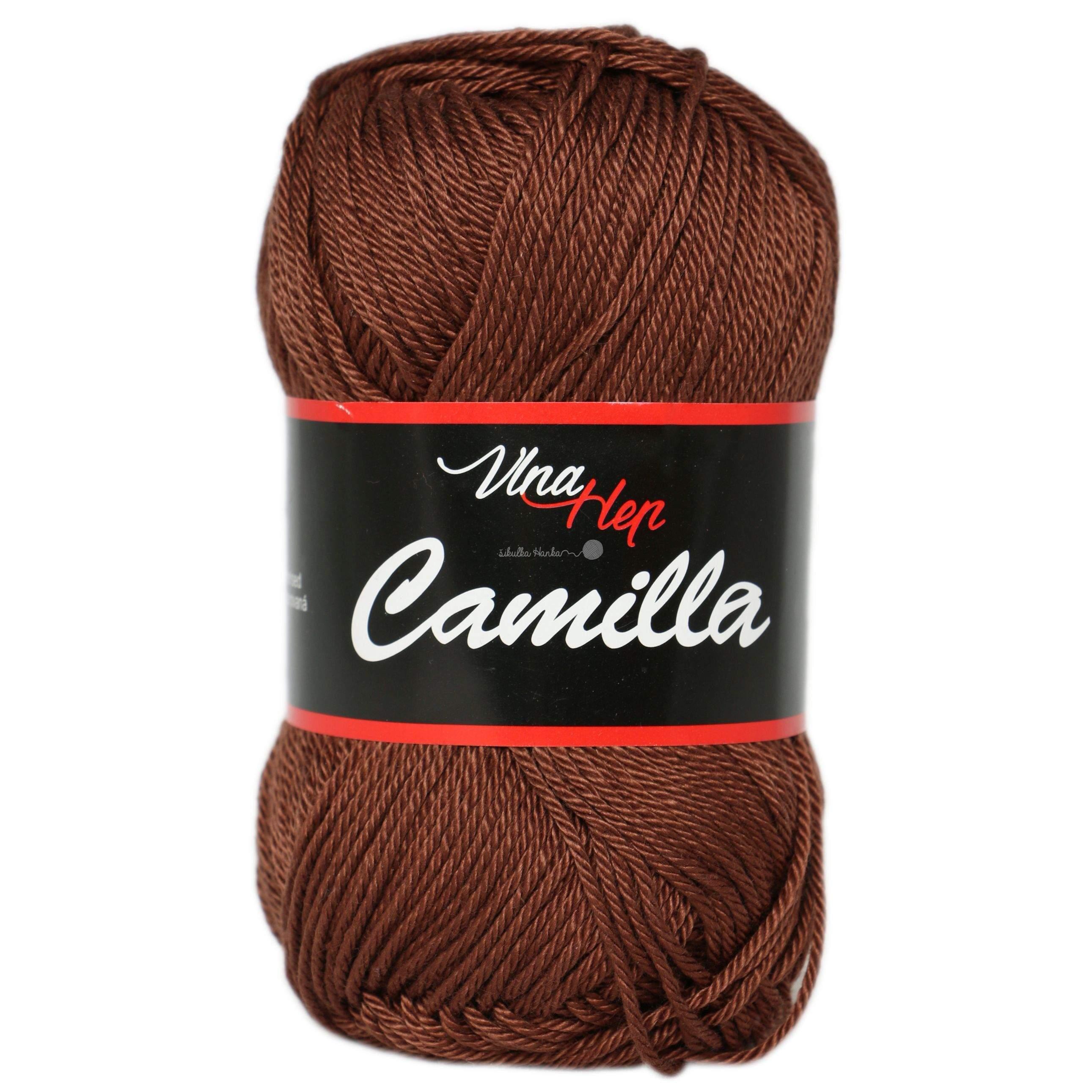 Vlna-hep Příze Camilla 8220 hnědá