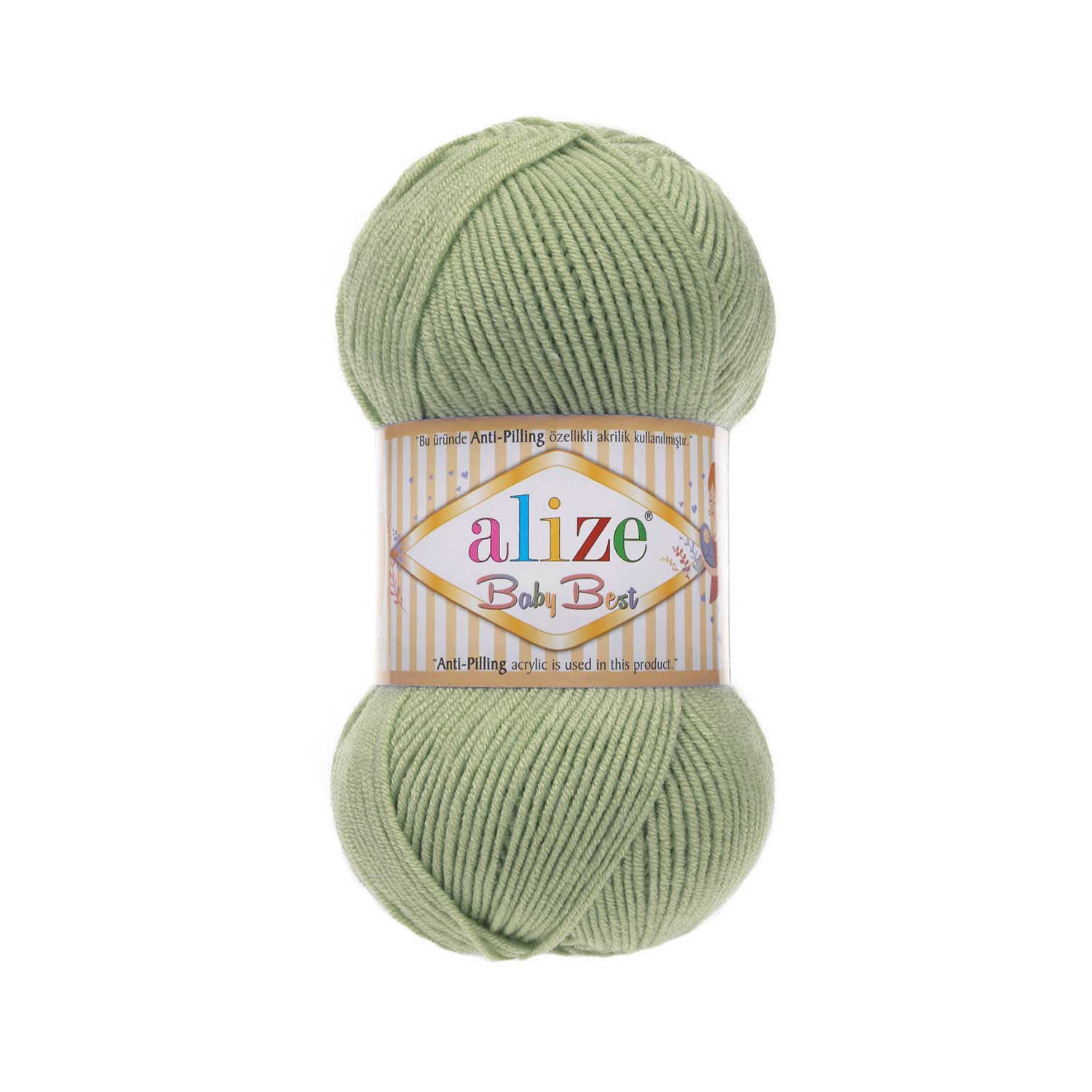 Alize Příze Baby best 138 olivová