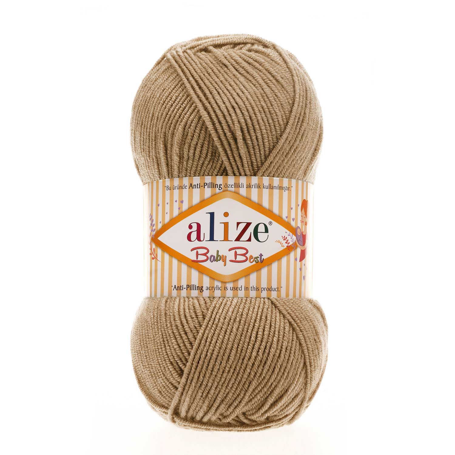 Alize Příze Baby best 368 hnědá