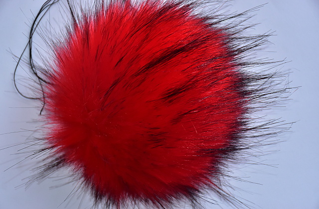 Bambule Mia velká 16 červená s černým melírem 131JEX