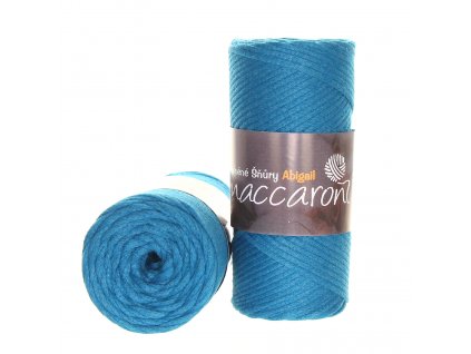 Maccaroni Šňůry Abigail 3mm - 46-602 tyrkysová