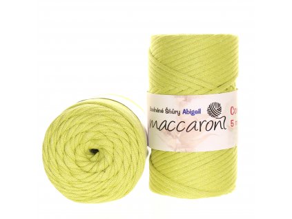 Maccaroni Šňůry Abigail 5mm - 704-01 zeleno-žluté