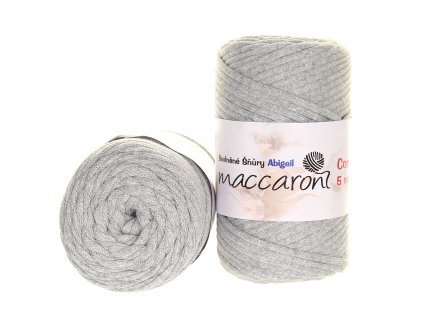 Maccaroni Šňůry Abigail 5mm - 701 světle šedá