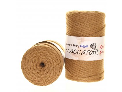 Maccaroni Šňůry Abigail 5mm - 305 tmavě béžová